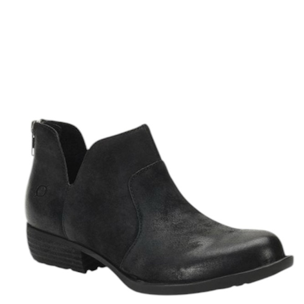 Born Kerri Distressed Leather Ankle Bootie